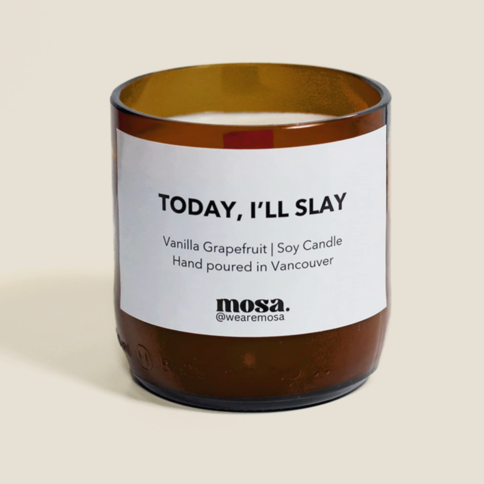 Vanilla Grapefruit Scented Soy Candle