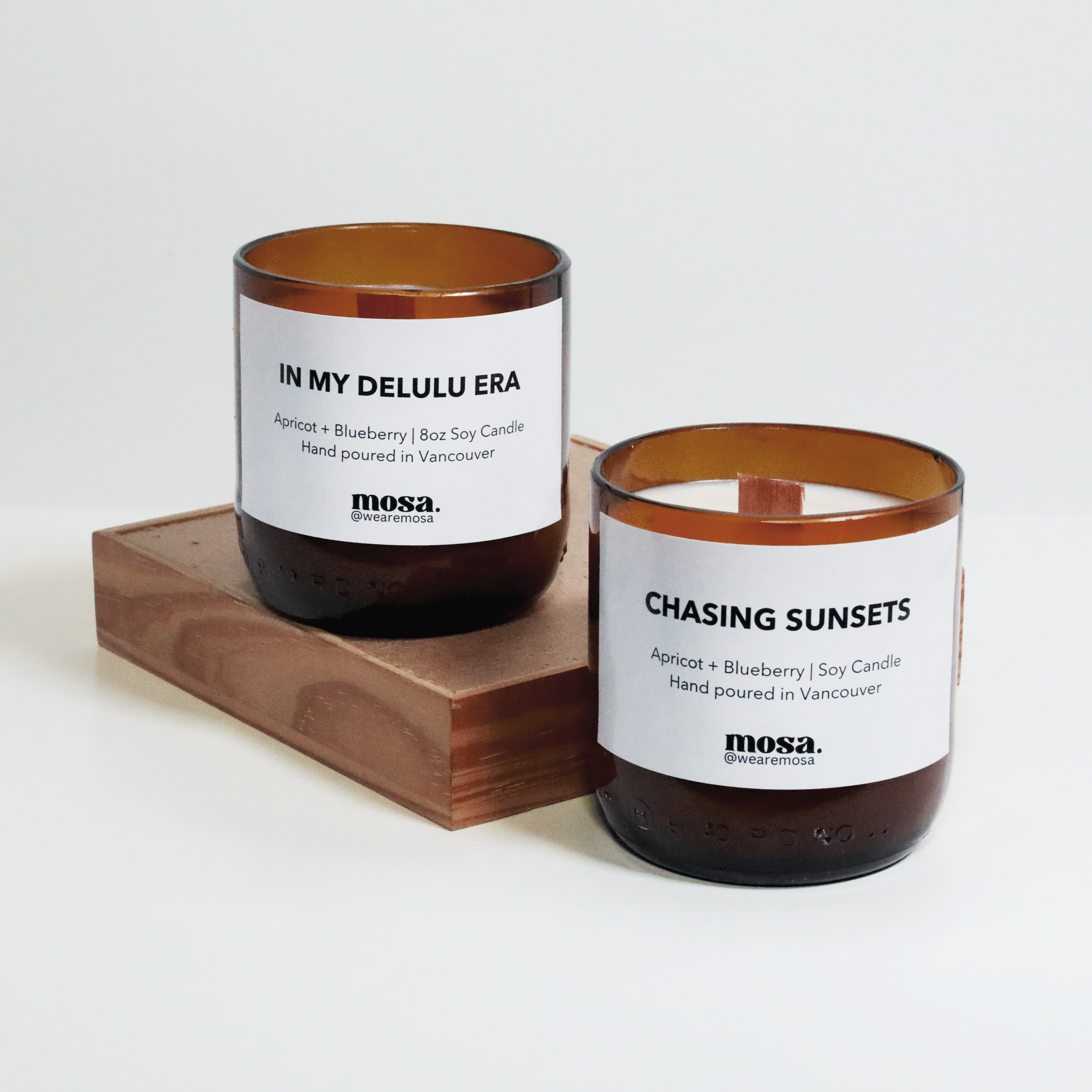 Apricot Blueberry Scented Soy Candle-0