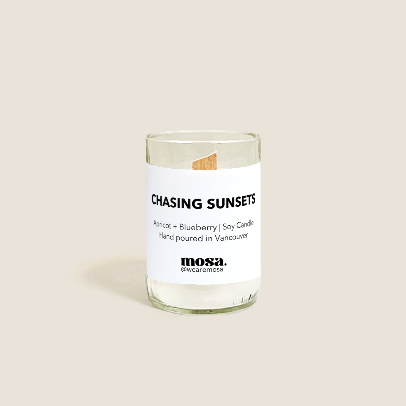 Apricot Blueberry Scented Soy Candle-5
