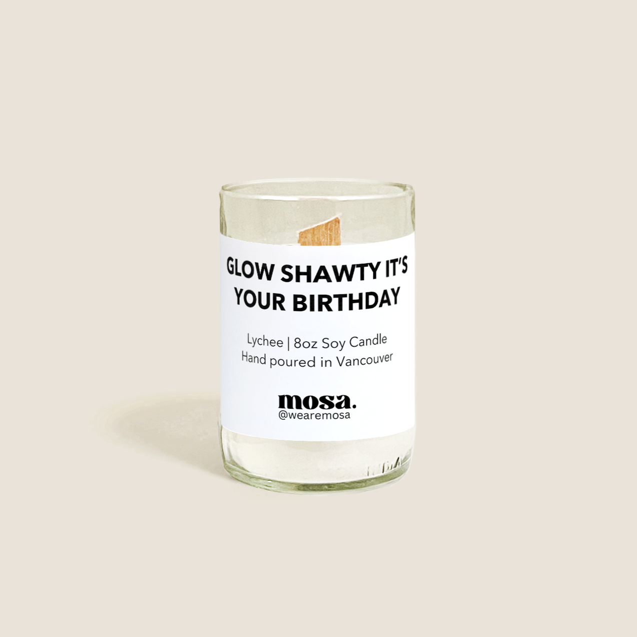 Lychee Scented Soy Candle