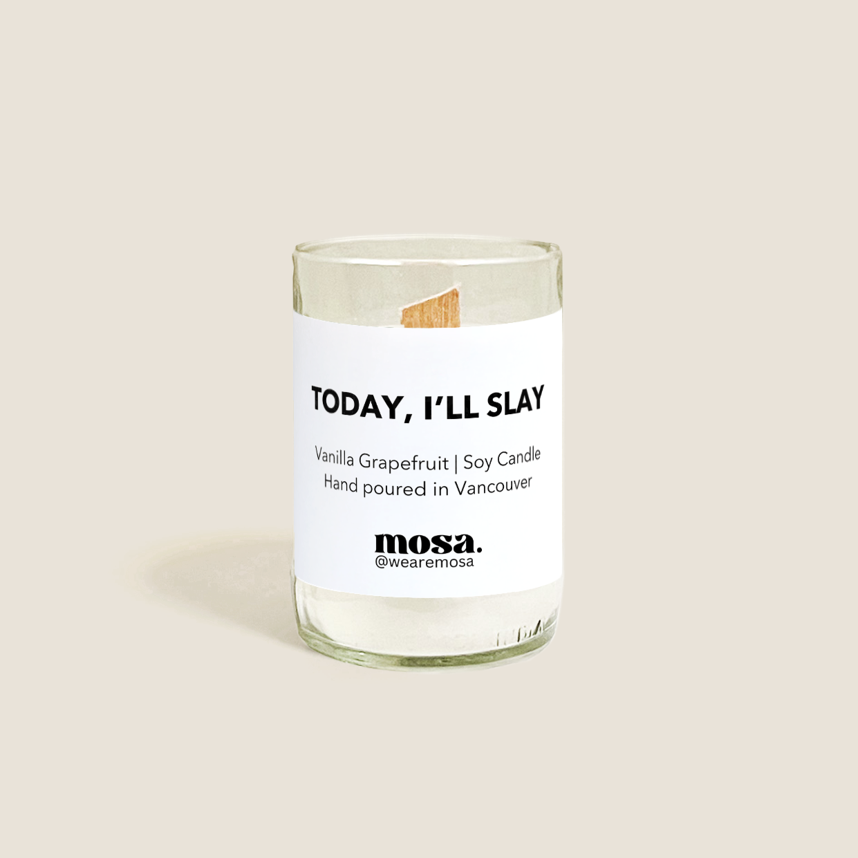 Vanilla Grapefruit Scented Soy Candle